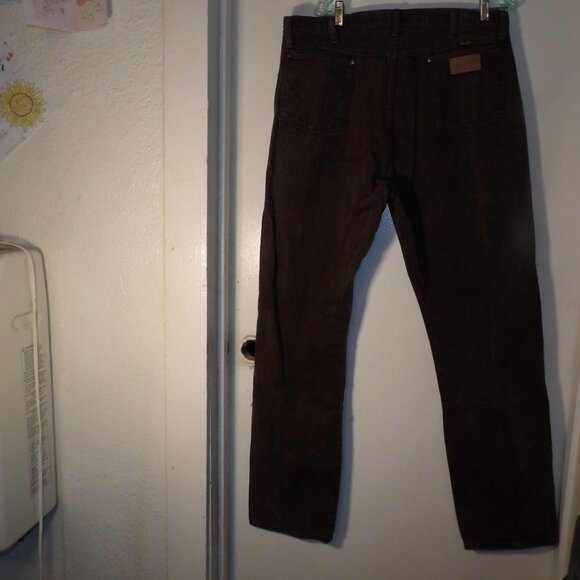 Wrangler Brown Boot Cut Premium Men's Jeans Sz 40/36 - Picture 2 of 6